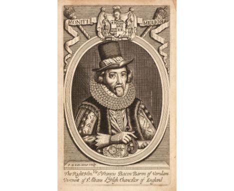 Bacon (Francis). Baconiana. Or Certain genuine remains of Sr Francis Bacon, Baron of Verulam, and Viscount of St. Albans; in 