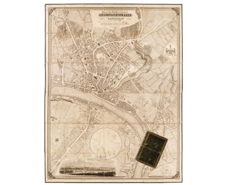 Newcastle Upon Tyne. Oliver (Thomas), Plan of the Town &amp; County of Newcastle Upon Tyne and the Borough of Gateshead with 