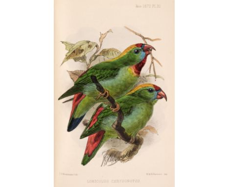 Salvin (Osbert, editor). The Ibis, A Quarterly Journal of Ornithology, 6 volumes, 3rd series, London: John van Voorst, 1871-7