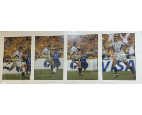 JONNY WILKINSON 2003 RUGBY WORLD CUP FINAL PHOTOGRAPH MONTAGE
featuring photographs of 'that kick' in the dying moments of th
