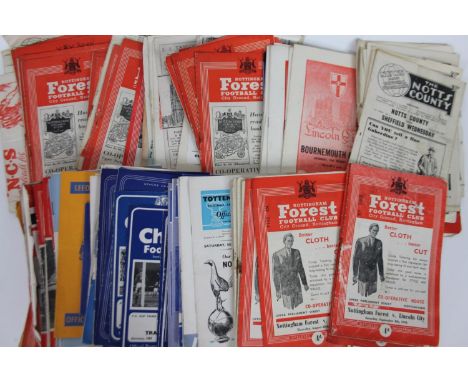 Various football programmes, Nottingham Forest and others, 1961, 1962 Dover football club, various others, Nottingham Forest 