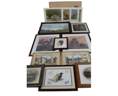 After Nigel Hemming, Dogs Print, and various others, After Philip Crowe and another Little Dancer, Texas Ranger, a portfolio,