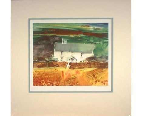 Summer Landscape - Sue Howells Limited Edition 34/95  - Mounted 49x47cmKnown for her interpretation of landscapes and buildin