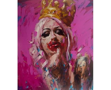 Yellow Crown - Chris GuestOil on Panel 129.5 x 101.6cmChris Guest is a London based Artist.He creates paintings in a classic 