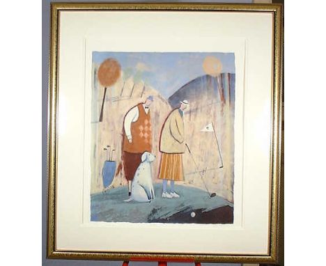 Golfing - Paula McArdle Limited Edition 327/400  - Mounted 65x73cmPaula McArdle was born in 1971. Her style has its roots in 