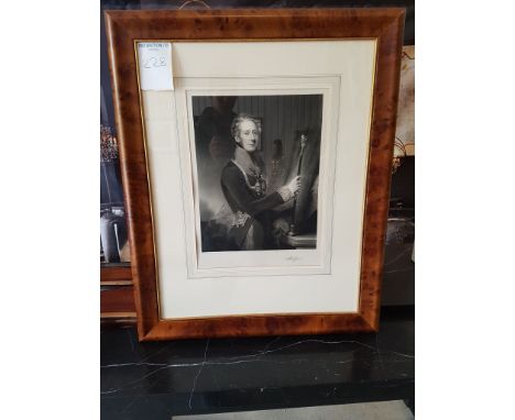 Framed portrait   Engraved by W.GILLER, painted by Frederic.R.Say, Abe Clifford 68 x 83cm