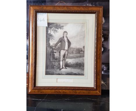 Framed portrait   Viscount Curzon,  Feb 13th 1813,  Aged 84 56.5 x 68cm