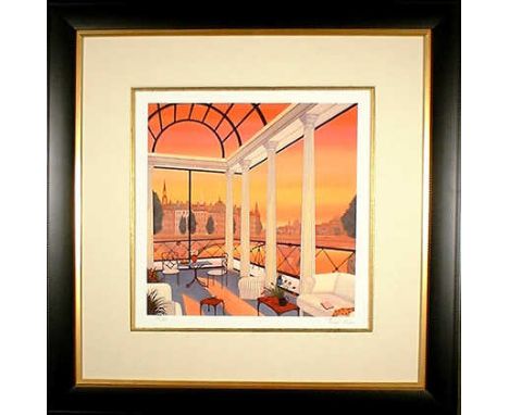 Paris Penthouse Fanch Ledan Signed Limited Edition 118/395  Certificate of Authenticity Giclee on paper c1998 Part of a suite