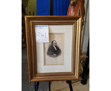 Framed portrait   Rev James Rowland, Henley on Thames 31.5 x 39cm