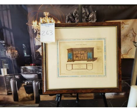 Framed print depicting furniture   Drawing Room Commode,  Designed by G.Smith ,  London Published by Jones & Co,  April 8th 1