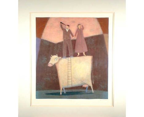 Looking -  Paula McArdle Limited Edition 74/350  - Mounted 65x73cmPaula McArdle was born in 1971. Her style has its roots in 