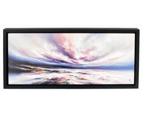 CHRIS AND STEVE ROCKS; a limited edition print, 'Infinite Seas', hand embellished giclee print on canvas, signed with monogra
