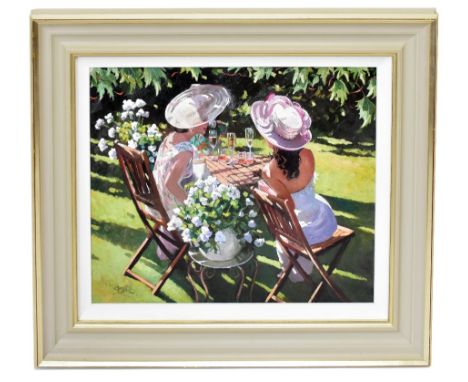 SHERREE VALENTINE DAINES (born 1959); a limited edition print, 'Champagne Celebration', edition 46/195, signed lower left, 48