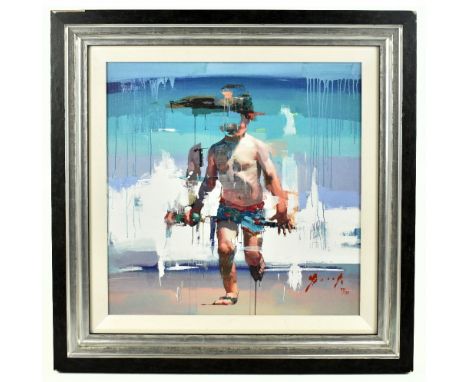 CHRISTIAN HOOK (born 1971); signed limited edition print on board, 'Mar de Poniente', edition 37/195, printed signature lower