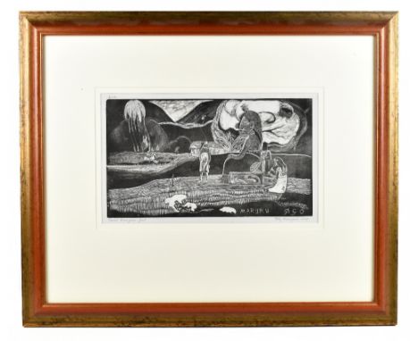 PAUL GAUGUIN (FRENCH, 1848-1903); woodcut on paper, 'Maruru', numbered 70 of an edition of 100 to the top left corner, publis