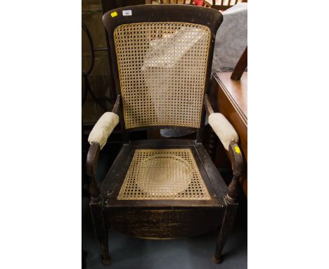 BERGERE BACK COMMODE ARMCHAIR