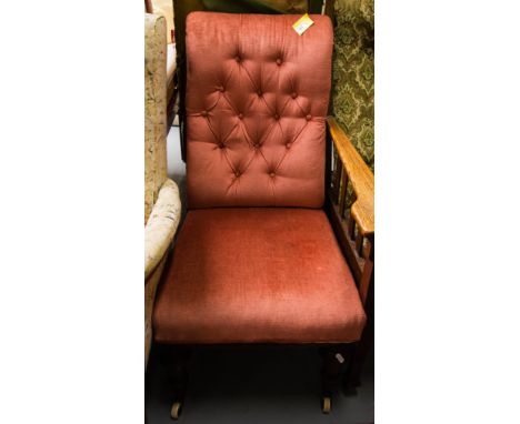 VICT. BUTTON BACK LADIES CHAIR