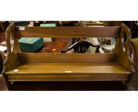 OAK TABLE TOP  BOOK TROUGH