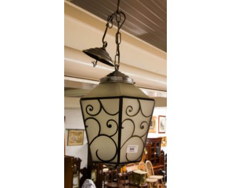 ART DECO HALL LANTERN