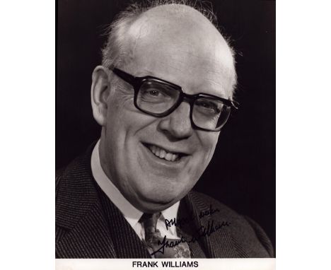Dad's Army actor Frank Williams signed 10x8 inch black and white promo photo. Good Condition. All autographs come with a Cert