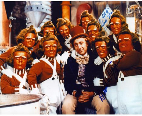 Malcolm Dixon and Albert Wilkinson signed Willy Wonka & the Chocolate Factory 10x8 inch photo. Good Condition. All autographs
