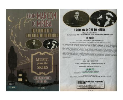 From Marconi To Melba The Centenary Of The First British Radio Broadcasts Music from the Skies paperback book. Unsigned. Good