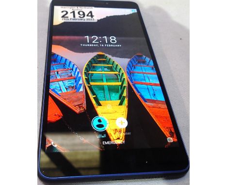 Lenovo TB-7703X tablet computer, operating Android 6.0.1, 2.0GB ram, 16.0GB storage, unlocked, no charger. P&amp;P Group 1 (£