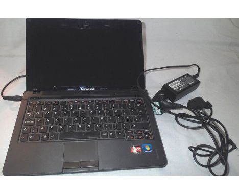 Lenovo Idea pad laptop computer, operating Windows 7 home premium 64-bit. 2.0GB ram, username and password supplied with char