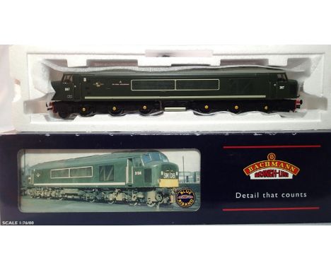 OO scale Bachmann 32-655 class 45 diesel, D67 The Royal Artillery Man, BR Green, Late Crest in near mint condition, storage w