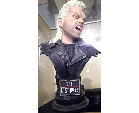 The Lost Boys Vampire, David resin bust in good condition, H: 26 cm. P&amp;P Group 1 (£14+VAT for the first lot and £1+VAT fo