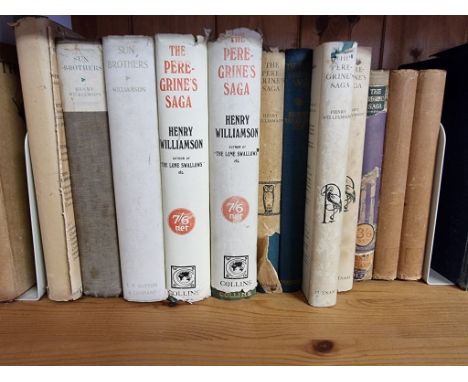 WILLIAMSON (Henry):&nbsp;'The Peregrine's Saga..', London, Collins, 1923: FIRST EDITION. Publishers green cloth with dustjack