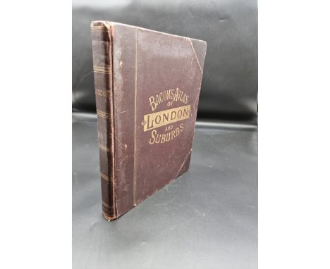 BACON (G W, publisher):&nbsp;'Bacon's Large Scale Atlas of London and Suburbs...' London, G W Bacon &amp; Co, 1910: title pag