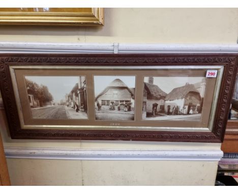 LITTLEHAMPTON:&nbsp;a triptych of albumen-print photographs, dated 1880 in white ink to lower margin, including 2 views of Ba