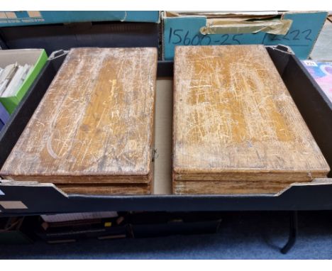 MAGIC LANTERN SLIDES:&nbsp;collection of approx 170 slides contained in two old pine boxes, largely Northern European views. 