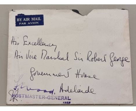 QUEEN ELIZABETH II, HANDWRITTEN LETTER:&nbsp;two side ALS to Sir Robert George, signed 'Elizabeth R', SS Gothic April 23rd 19