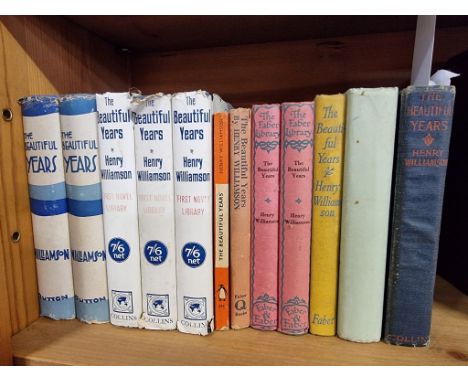 WILLIAMSON (Henry):&nbsp;'The Beautiful Years', London, Collins, 1921: FIRST EDITION: the author's own copy, with his manuscr