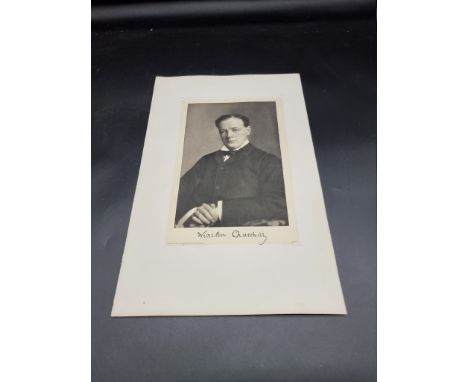 WINSTON CHURCHILL:&nbsp;an uncommon photogravure portrait of the young Winston Churchill, pub. Berlin-Charlottenburg, Adolf E
