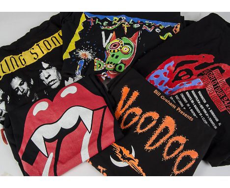 The Rolling Stones: Tee-shirts from the 1994/5 Voodoo Lounge tour, Billy Graham - On The Bay, Miami Live, North America tour,