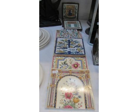 A mixed lot of ceramic tiles including old Delft.