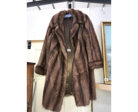 A vintage fur coat