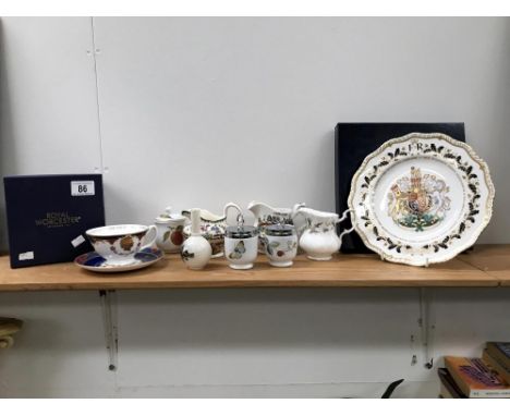 A quantity of pottery and china including Royal Worcester, Royal Doulton etc.