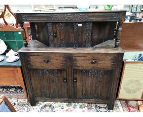 A 1930's oak buffet / sideboard