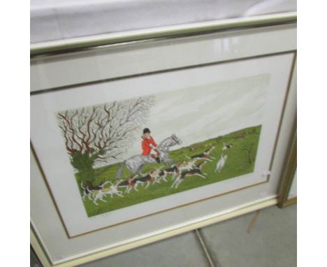 A framed and glazed Vincent Haddelsey (1934-2016) pencil signed and numbered limited edition French artist's proof, 38/42 lit