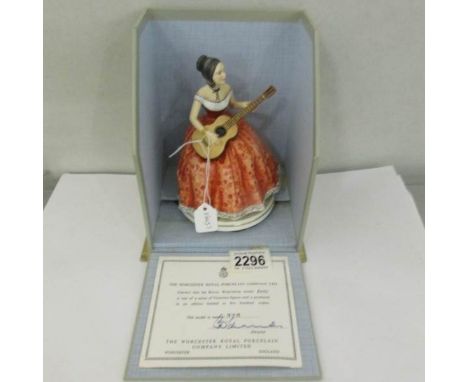 A boxed limited edition Royal Worcester figurine 'Emily', No.328.