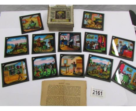 A set of coloured magic lantern slides entitled Handy Andy.