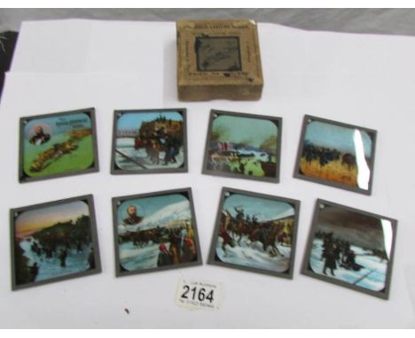 A set of coloured magic lantern slides entitled The Russo-Japanese war.