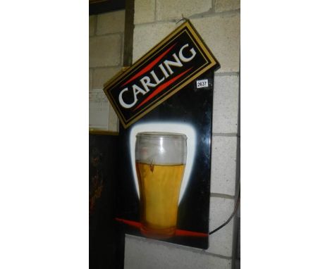 A vintage Carling advertising sign.
