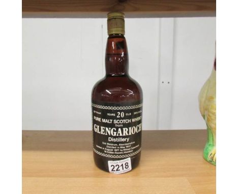 A 20 year old Glen Garioch Malt Scotch Whisky, 1957 vintage, bottled in August 1977 by William Cadenhead, ABV 80 Degs, Vol 26