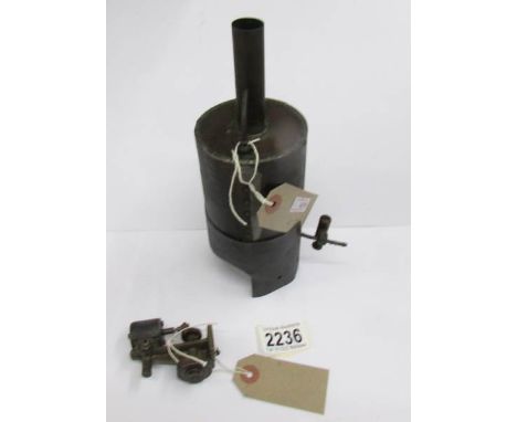 A small marine engine and boiler.