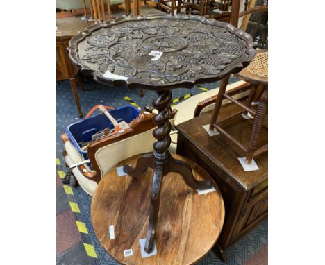 ORNATE TRIPOD TABLE A/F